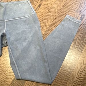 LuluLemon high rise leggings in denim blue